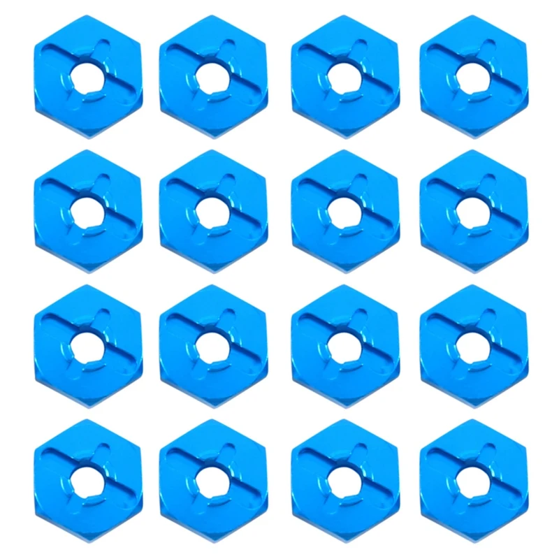 

16Pcs Hexagonal Combiner Wheel Rim Hex 7Mm Upgrade 12Mm Metal Adapter For 1/18 Wltoys A949 A959 A979 K929 1/10 Tires