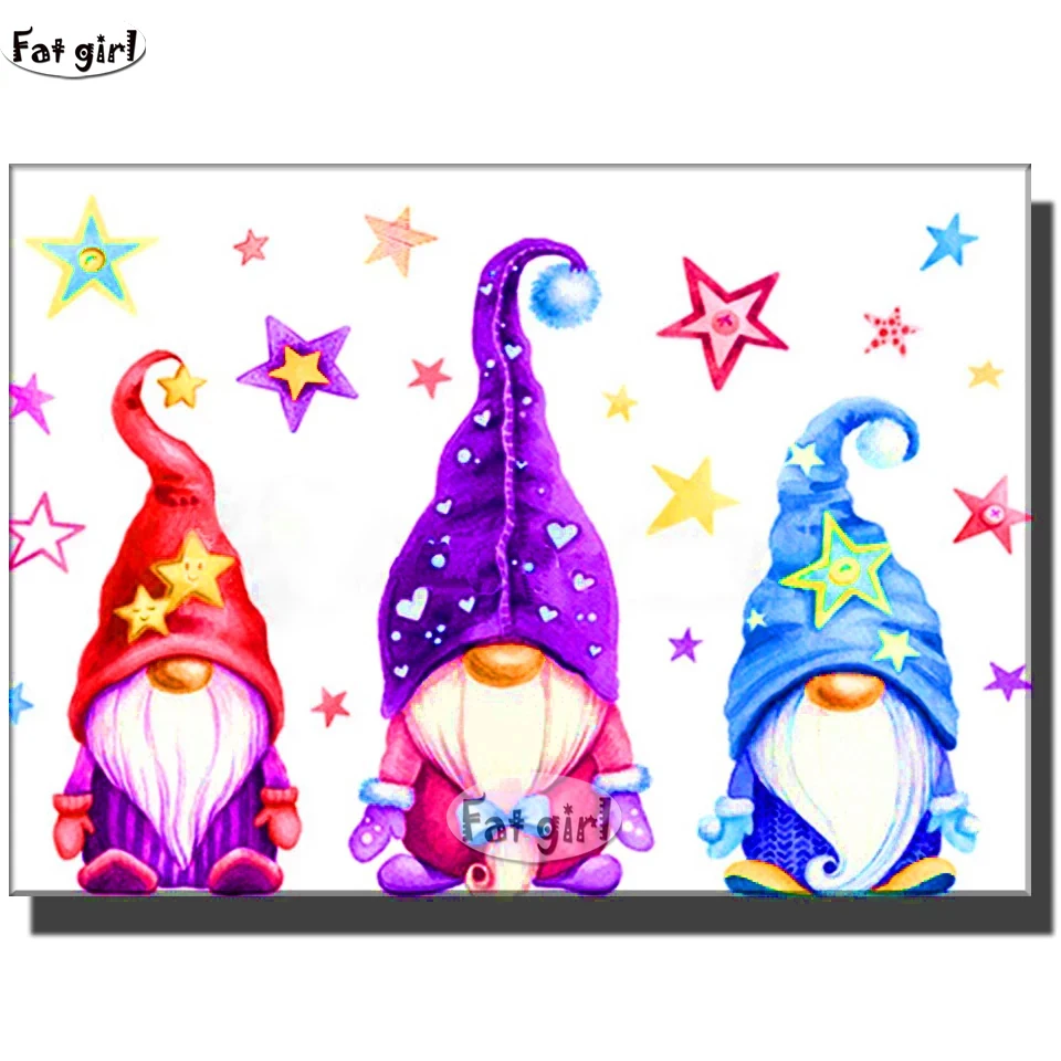 

Diamond Painting Xmas Gnome Merry Christmas Diamond Embroidery Christmas Doll Santa Claus Navidad Noel Gifts Ornament New Year