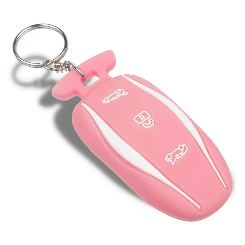 Силиконовый чехол для ключей Tesla Model 3 S Y &amp X брелок с полным покрытием |