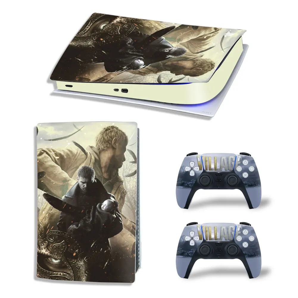 Наклейки для консоли playstation 5 и двух контроллеров |