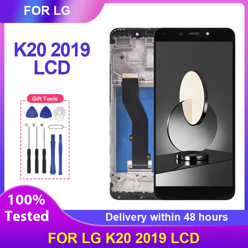 Дисплей 5,45 дюйма K8 Plus для LG K20 2019, ЖК-дисплей с сенсорной панелью и цифровым преобразователем в сборе, бесплатная доставка с инструментами, 1 шт.