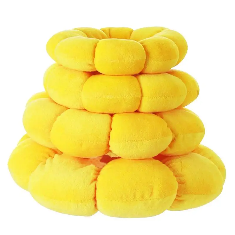 

Soft Cat Cone Adjustable Sunflower Shape Anti-Licking Cotton Collar Small Cats & Dogs Breathable Elizabethan Collar Reusable