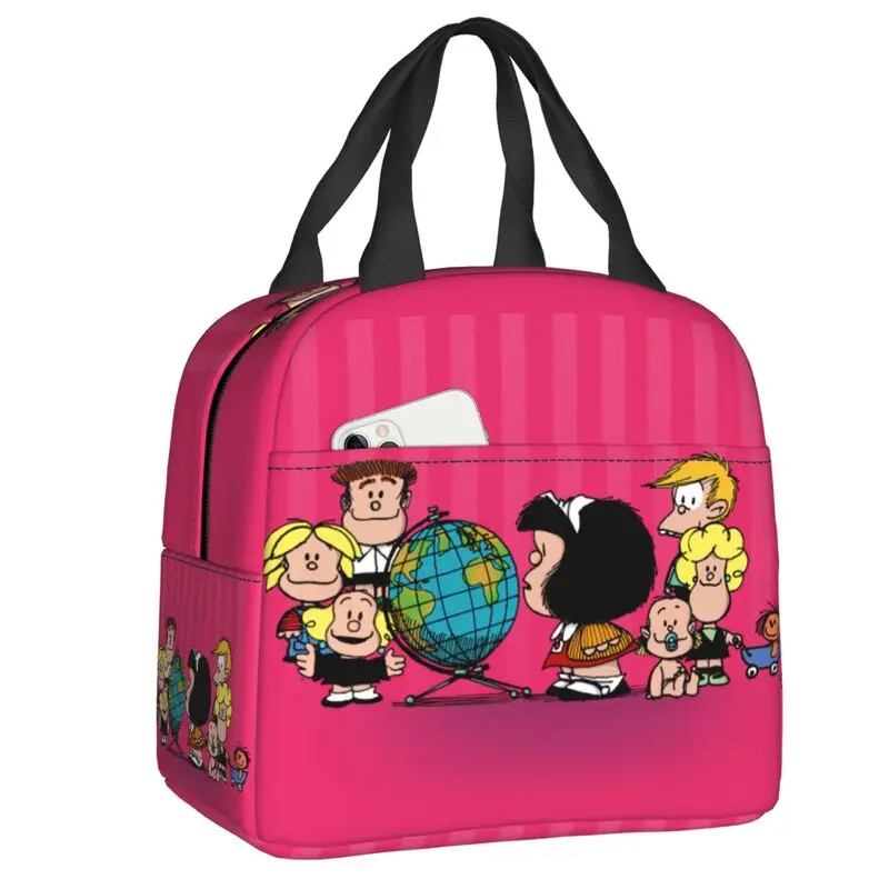 Забавные термоизолированные сумки для завтрака Mafalda Frieds комикс Аргентина Quino