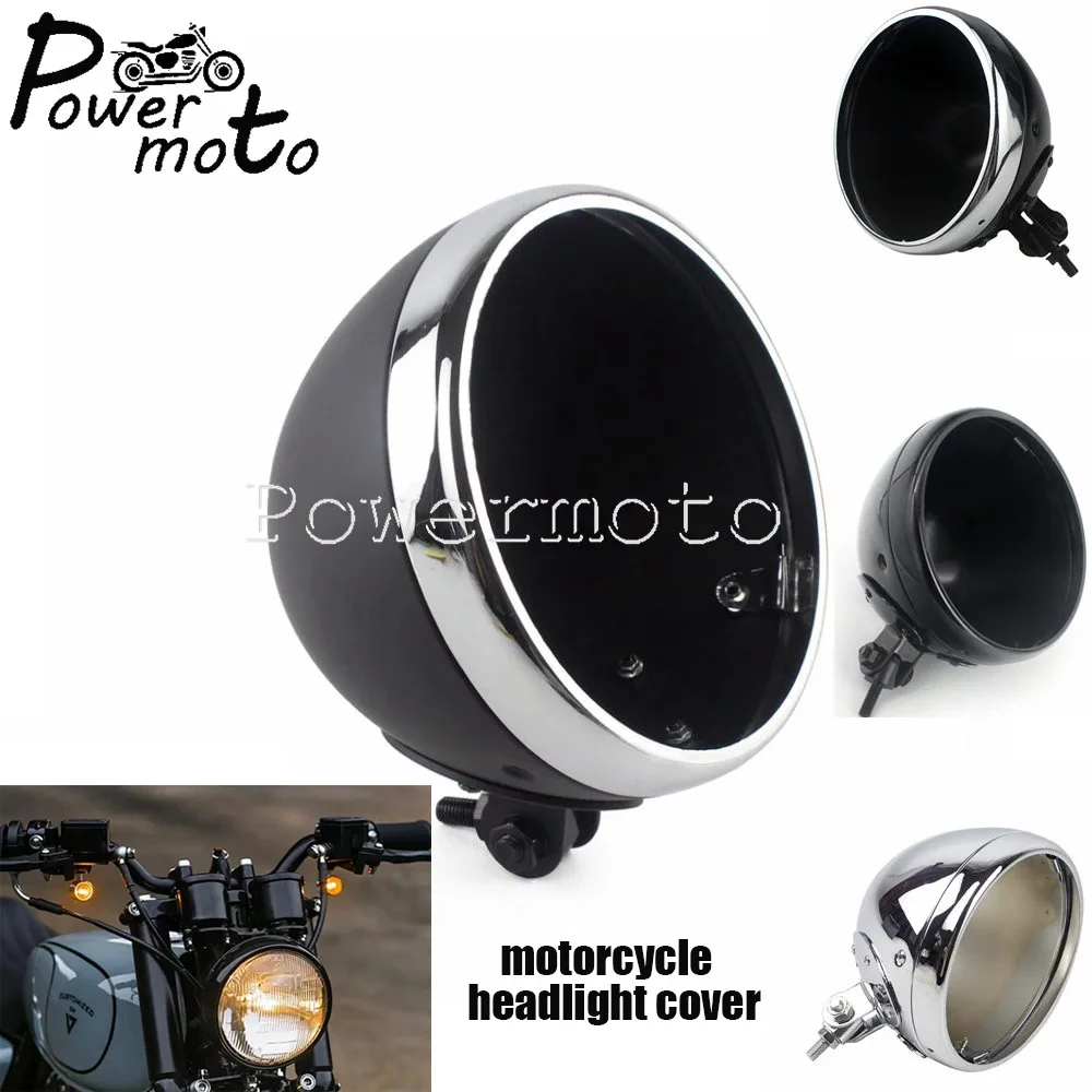 Корпус для мотоциклетной фары чоппера Yamaha Honda Cafe Racer 7 дюймов светодиодное Нижнее