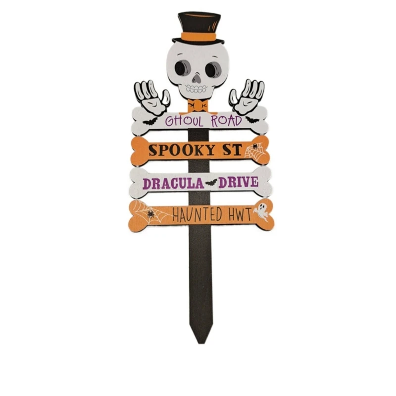 

Открытый знак Хэллоуина в саду "Охлаждающий двор" для жуткой вечеринки