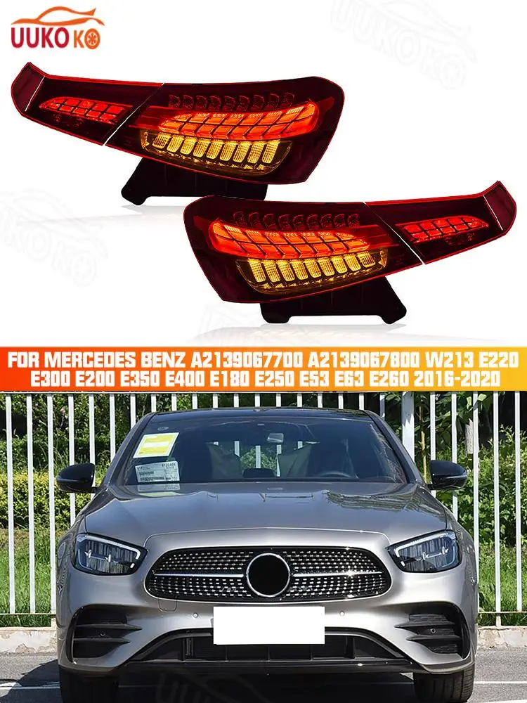 Фото Для Benz E-class W213 2021-2023 E200L E260L E300L E350L задние фонари задние ходовые фонари тормозной указатель поворота водонепроницаемые инструменты №1