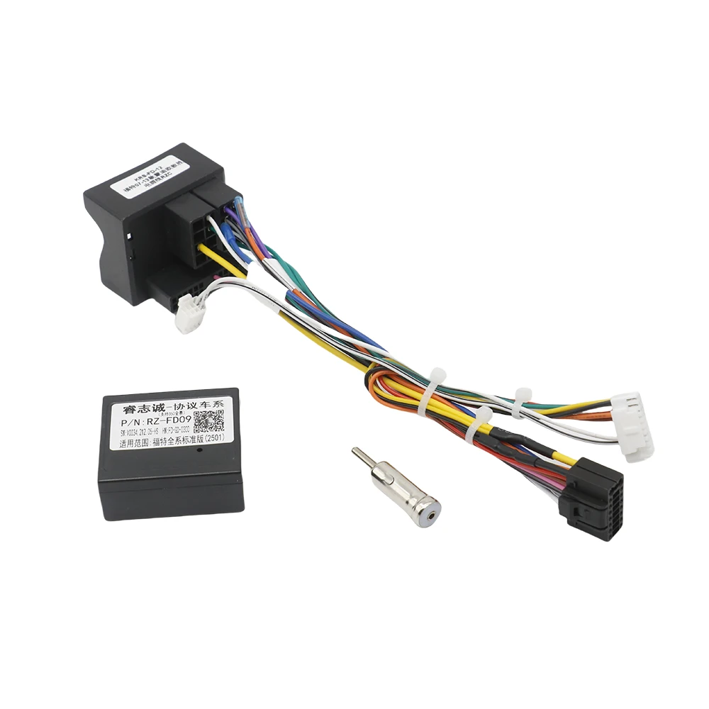 

16-контактный жгут проводов для Ford Focus MK2 Fiesta Mondeo Transit CAN Bus Decoder Автомобильный кабель для Android Radio