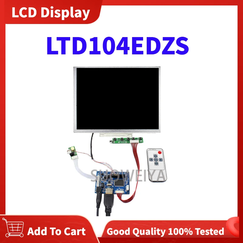 100% Оригинальный ЖК-экран 10,4 дюйма 1024x768 4:3 LTD104EDZS панель дисплея с HDMI ЖК-контроллером плата для интерфейса LVDS ЖК-дисплей