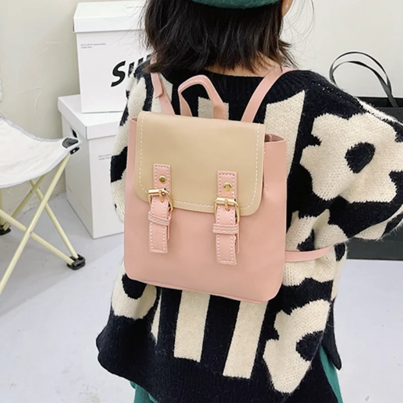 2022 New PU Children Small Backpack All-match Student Backpack Girls Boys Mini Fashion Backpack