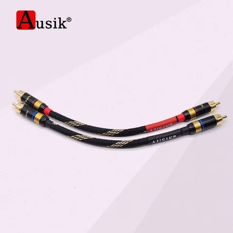 1 пара HIFI CANARE аудио кабель + Budweiser RCA для усилителя мощности ЦАП-предусилитель TV / AUSIK AS018