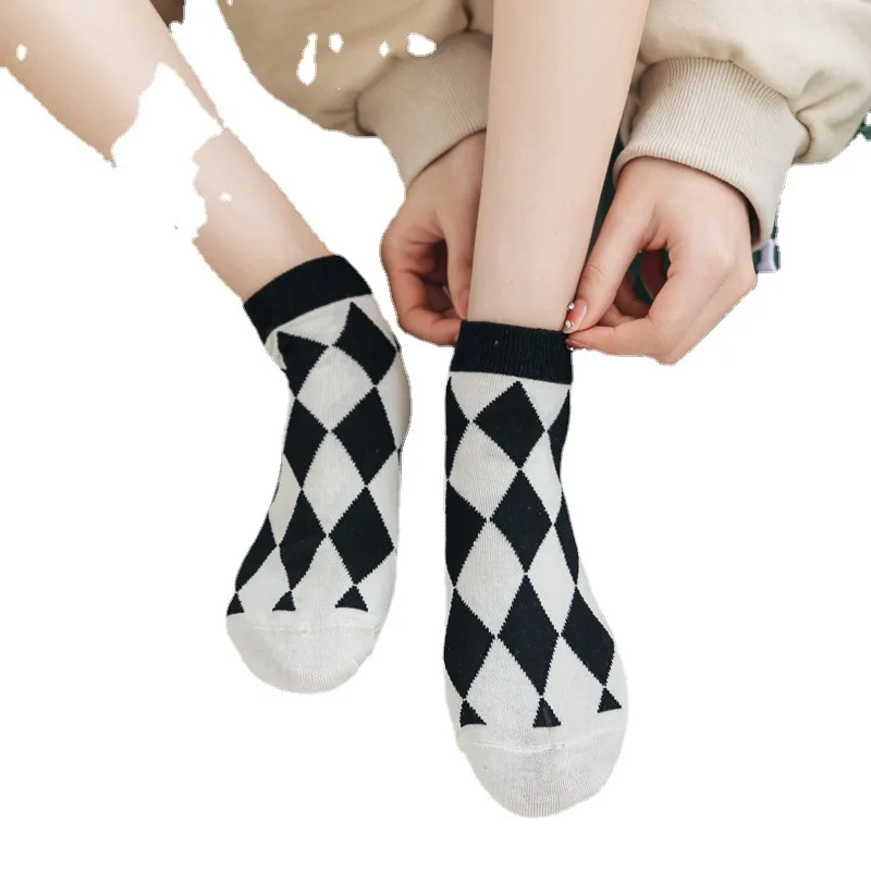 Весенние женские дизайнерские носки в стиле Харадзюку для женщин хлопковые с