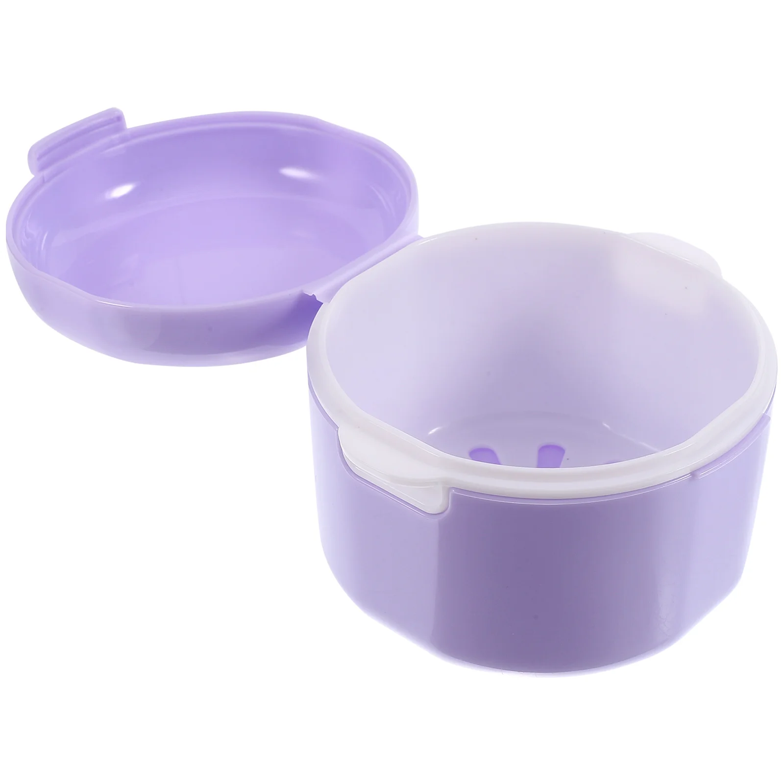 

Travel Accessories Professional Denture Case Portable Retainer Accessory Storage Purple Pp Outdoor Convenient