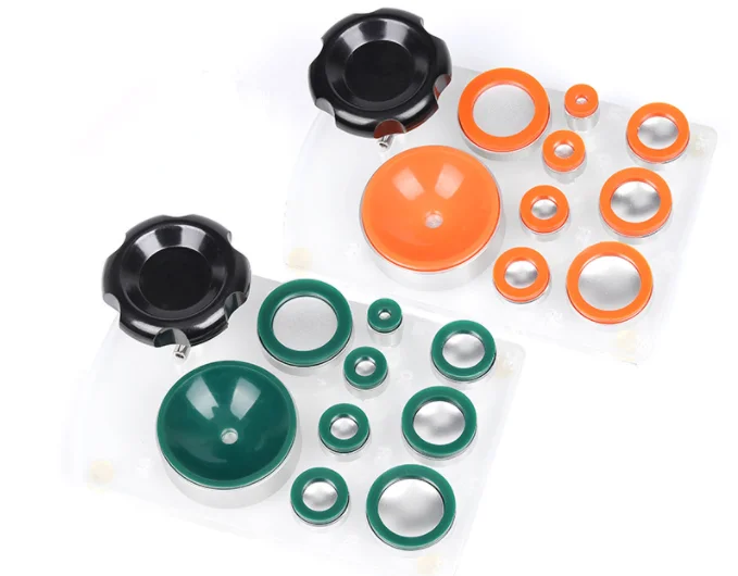 

Набор для ремонта часов Deluxe, присоска, 8 пресс-форм и ручка, максимум до 45 мм