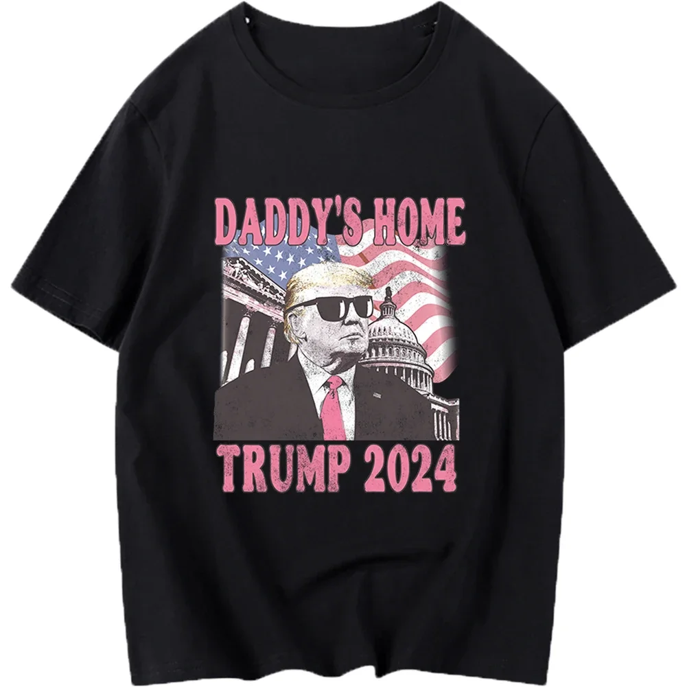 New Donald Trump America Iron On Heat Transfer Stickers For Clothes DTF Pinted Vinyl Thermal Appliques Washable T-Shirt Decal