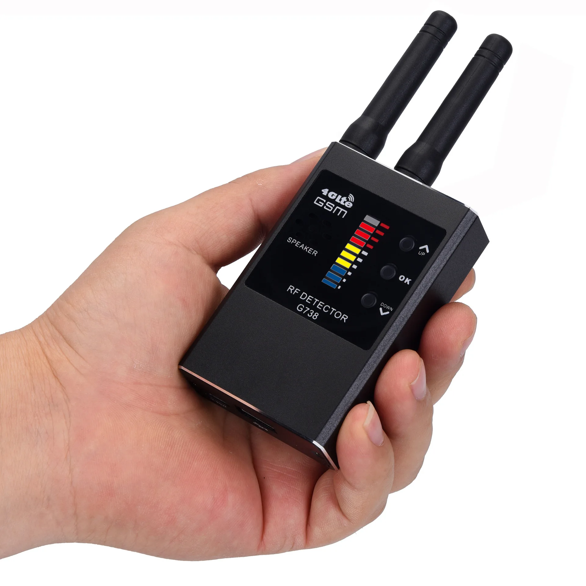 Radio Spy Camera Finder GPS Tracker lnfrared Scanning G738 RF Detector Smart Strong Magnetic Detection Hidden Device Detector enlarge