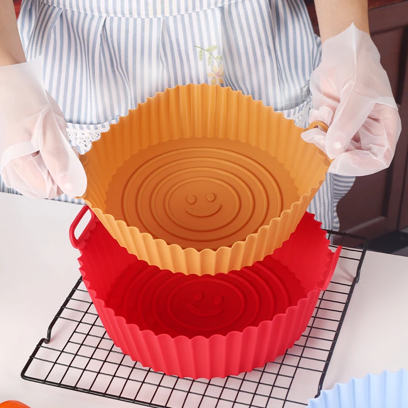 

Air Fryer Silicone Pot Air Fryer Oven Accessories Replacement for Flammable Parchment Liner Paper No Need to Clean the Air Fryer