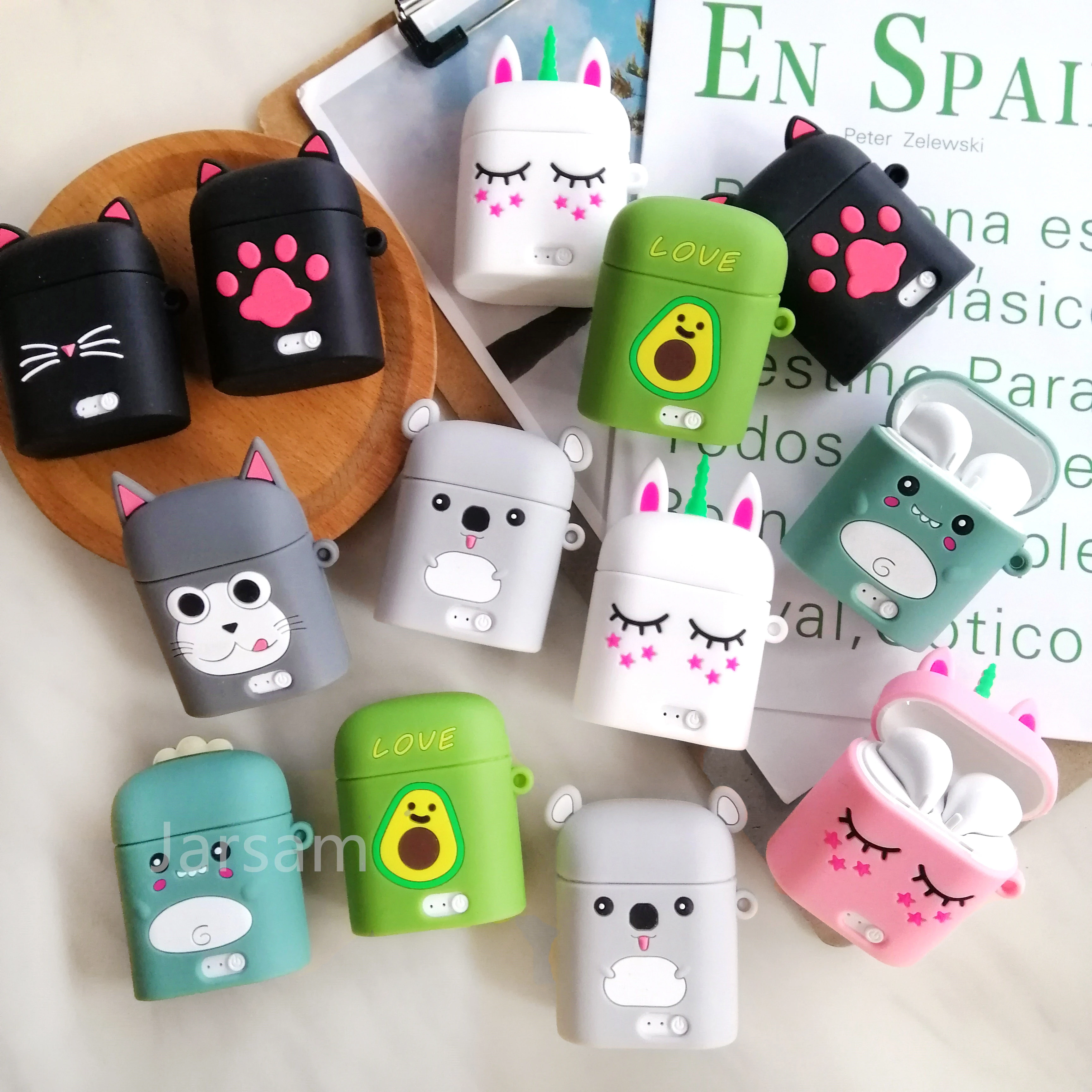 

Cartoon TWS wireless earphones Bluetooth sports earbuds waterproof earphones for iphone, Huawei, Xiaomi smartphone