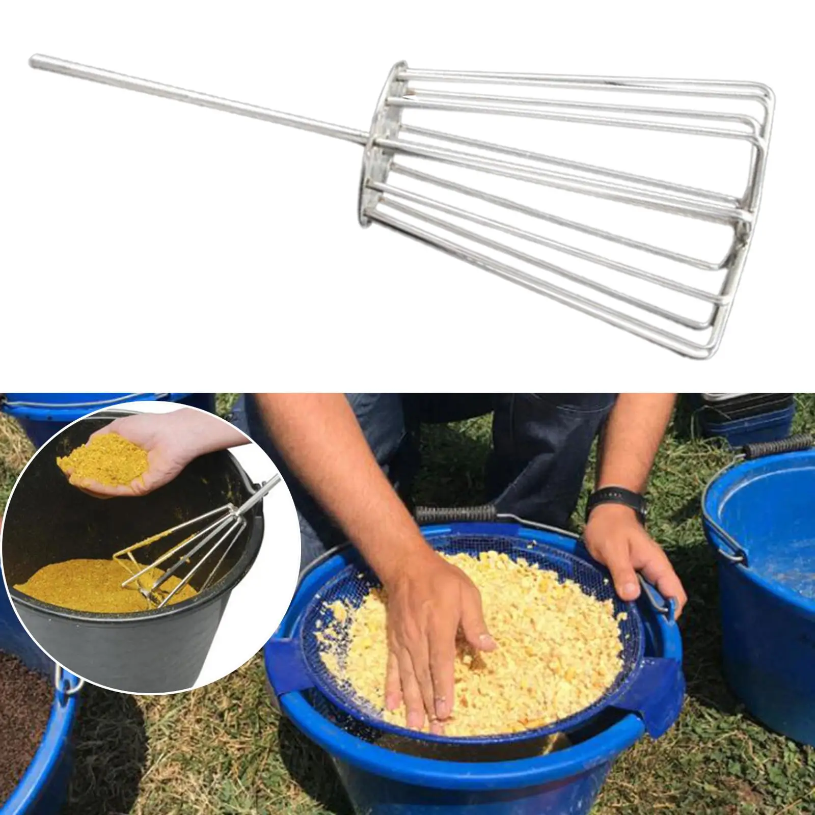 

Stainless Mixer Portable Fishing Fishing Tackles Whisk Angler Equipment Tools Accessories