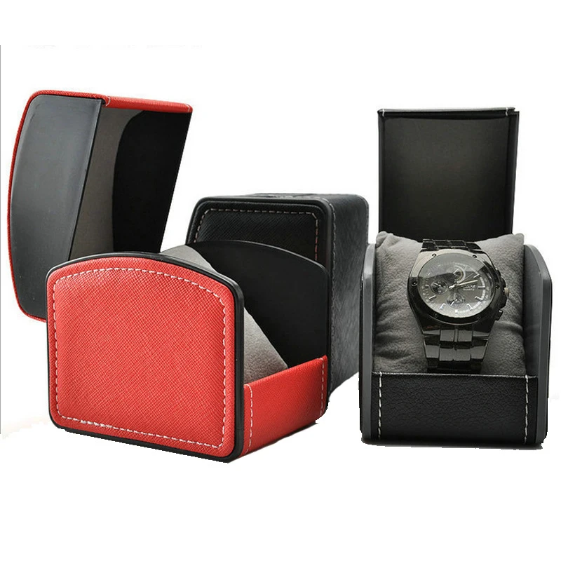 

2023 Watch Box Flip Watch Box Jewellry Display Watch Packaging Box Watch Storage Box PU Leather Watch Box Accessories Hot