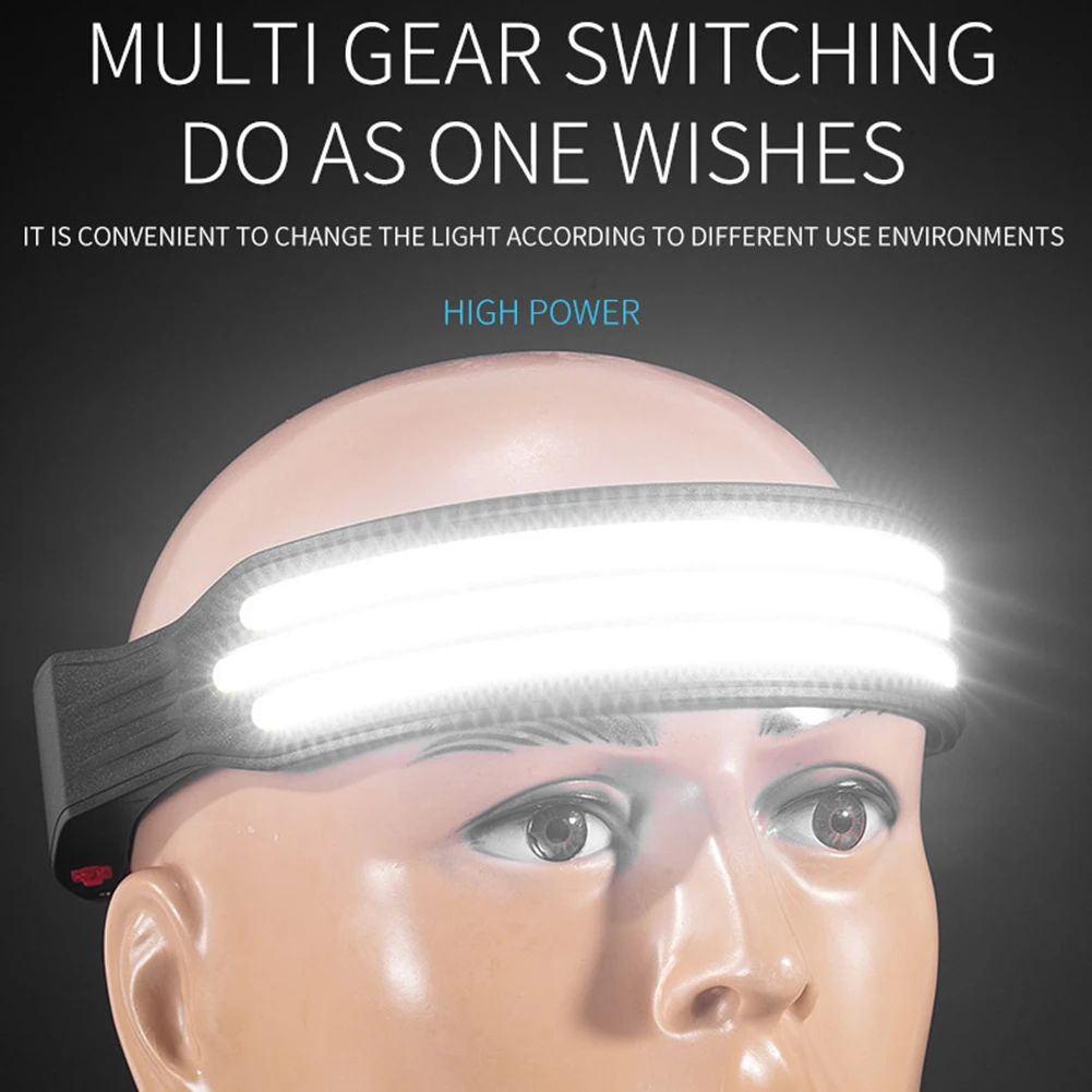 

LED Searchlight Type C Fast Charging Emergency Flashing Warning Light with LED Display for Travel Hiking Fishing for Camping