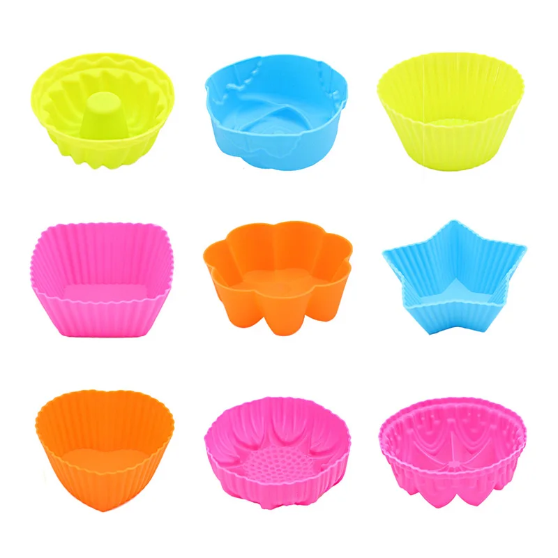 5 шт. силиконовые формочки для выпечки маффинов шоколада муссов |