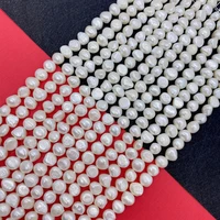 white natural freshwater pearl beads grade a aa 4mm punch loose beads for jewelry making diy necklace earrings small pearls