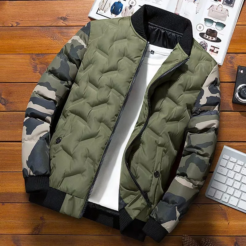 Winter Men Jackets and Coats Camouflage Bomber Jacket Men's Windbreaker Thick Warm Military Male Parkas Outerwear Male Clothing