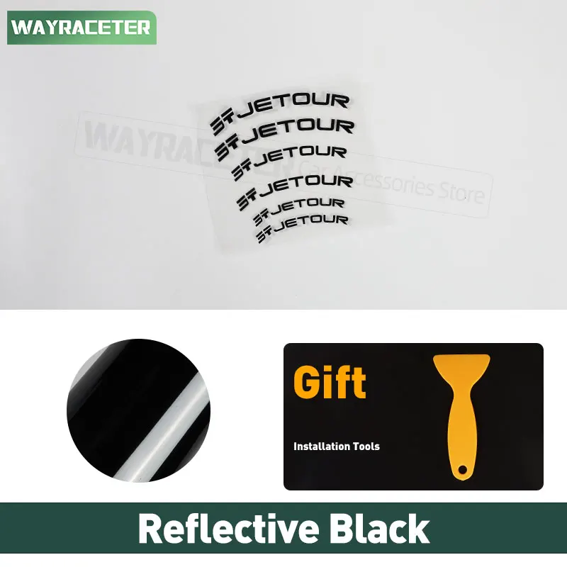 

6 шт. Светоотражающая высокотемпературная водонепроницаемая наклейка на автомобильный тормозной суппорт для Chery Jetour T2 2025 Traveller T1 X70 X90 X95 2024, аксессуары