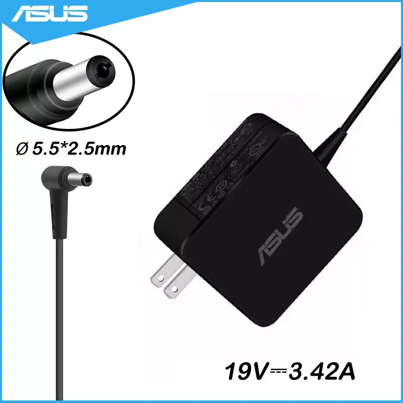 

NEW2023 65W Laptop Charger AC Adapter Power Supply S300C S300CA S400CA S500CA S550C X552M X552W X751S X550 X550CC X450CC X450LC