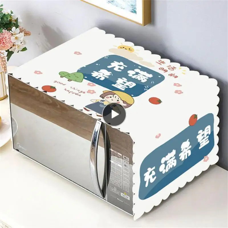 

Universal Fashion Cover Towel Practical Fabric Oil-proof Micro-wave Oven Kitchen Portable Simple Oven Dust Cover Durable Cartoon