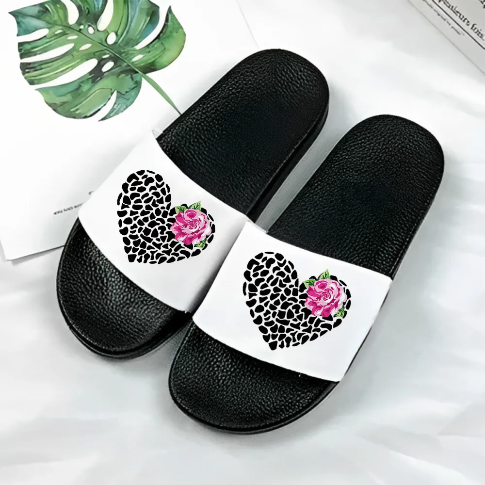 

Шлепанцы женские с принтом, пляжные тапочки для дома, плоская подошва, для ванной, лето 2023