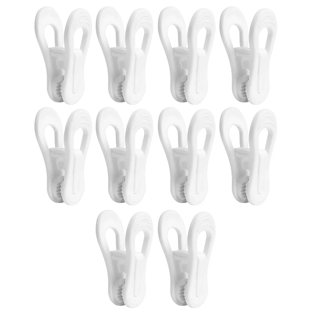 

10 Pcs Coat Hanger Multipurpose Hanger Laundry Clips Clothespin Clothes Peg Clip Plastic Clothes Pegs