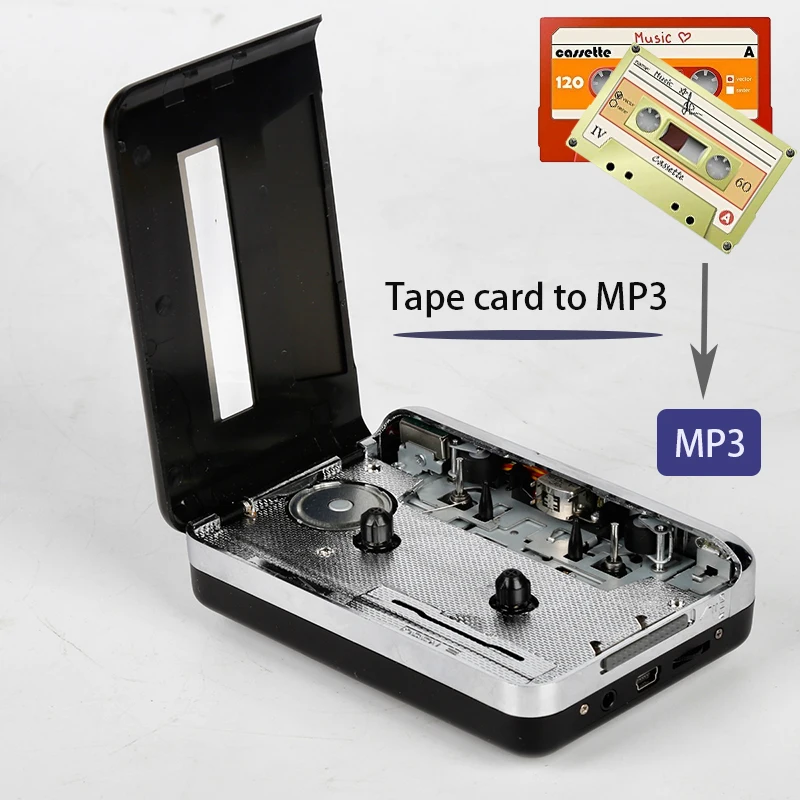 

Портативный музыкальный ленточный проигрыватель Walkman, ленточный проигрыватель Walkman для лента из ПК, кассета аудиозахвата в MP3 конвертер