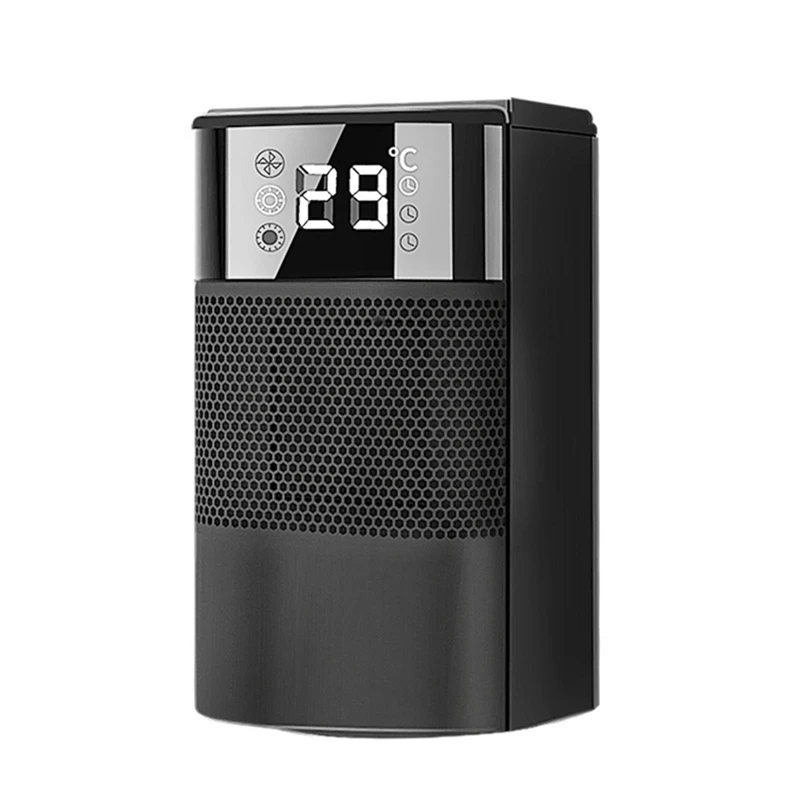 

Space Heaters For Indoor Use, Portable Heater With 70°Oscillation, 1500W PTC Ceramic Electric Heater EU Plug