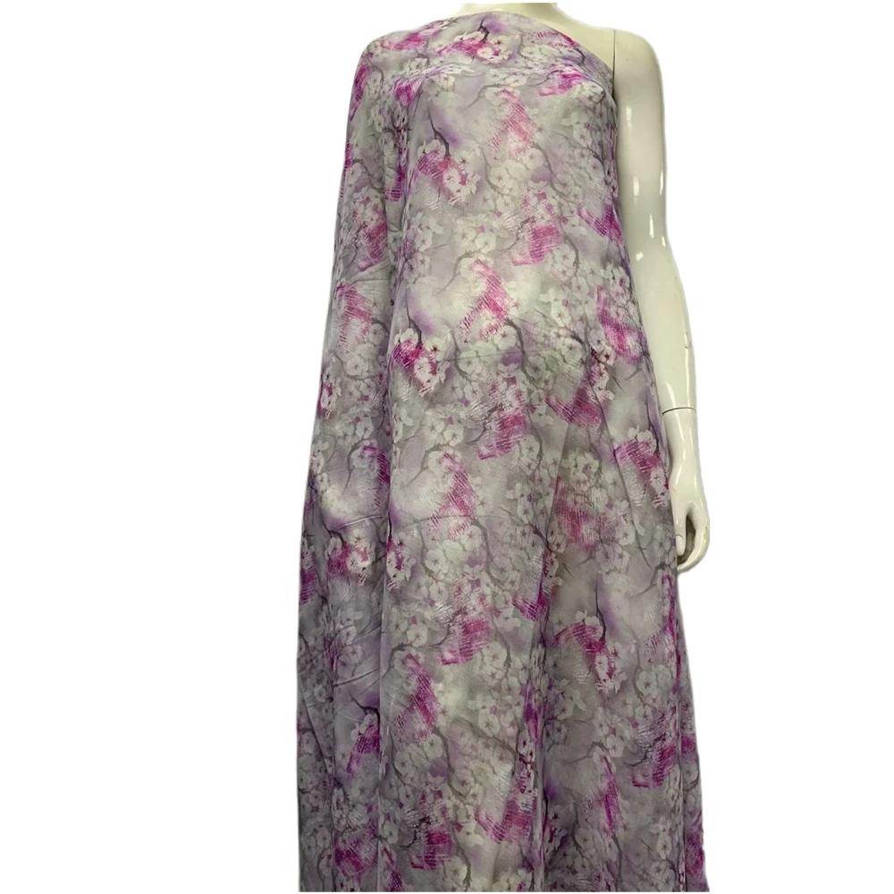 

5 Yards Nigerian Lace Fabric High Quality Print Swiss Voile Lace Cotton Material For Women Dress