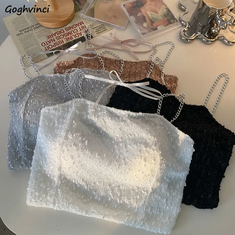 

Пикантная Женская одежда, нежный укороченный топ с бантом, Женский облегающий Повседневный Универсальный женский топ без рукавов в Корейском стиле, популярная эстетичная Новинка