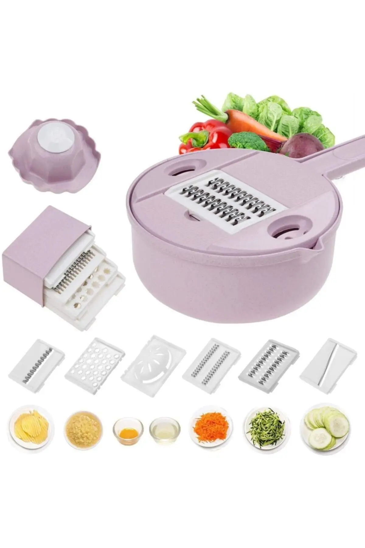 

Purple Multifunctional Multi Cups Vegetables Chopper