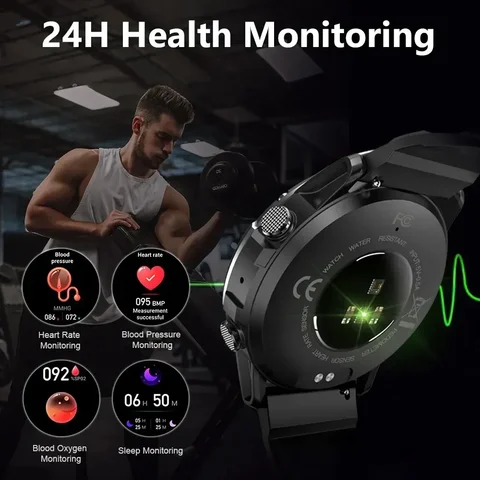 Lenovo 1.39 pollici HD Bluetooth Call Смарт-часы для мужчин IP68 impermeabile спортивный фитнес-трекер Smartwatch для IOS Android NX9