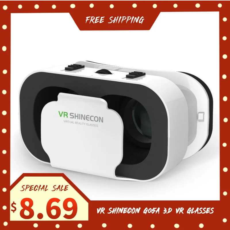 3D очки виртуальной реальности VR SHINECON G05A гарнитура для смартфонов Android и IOS Очки