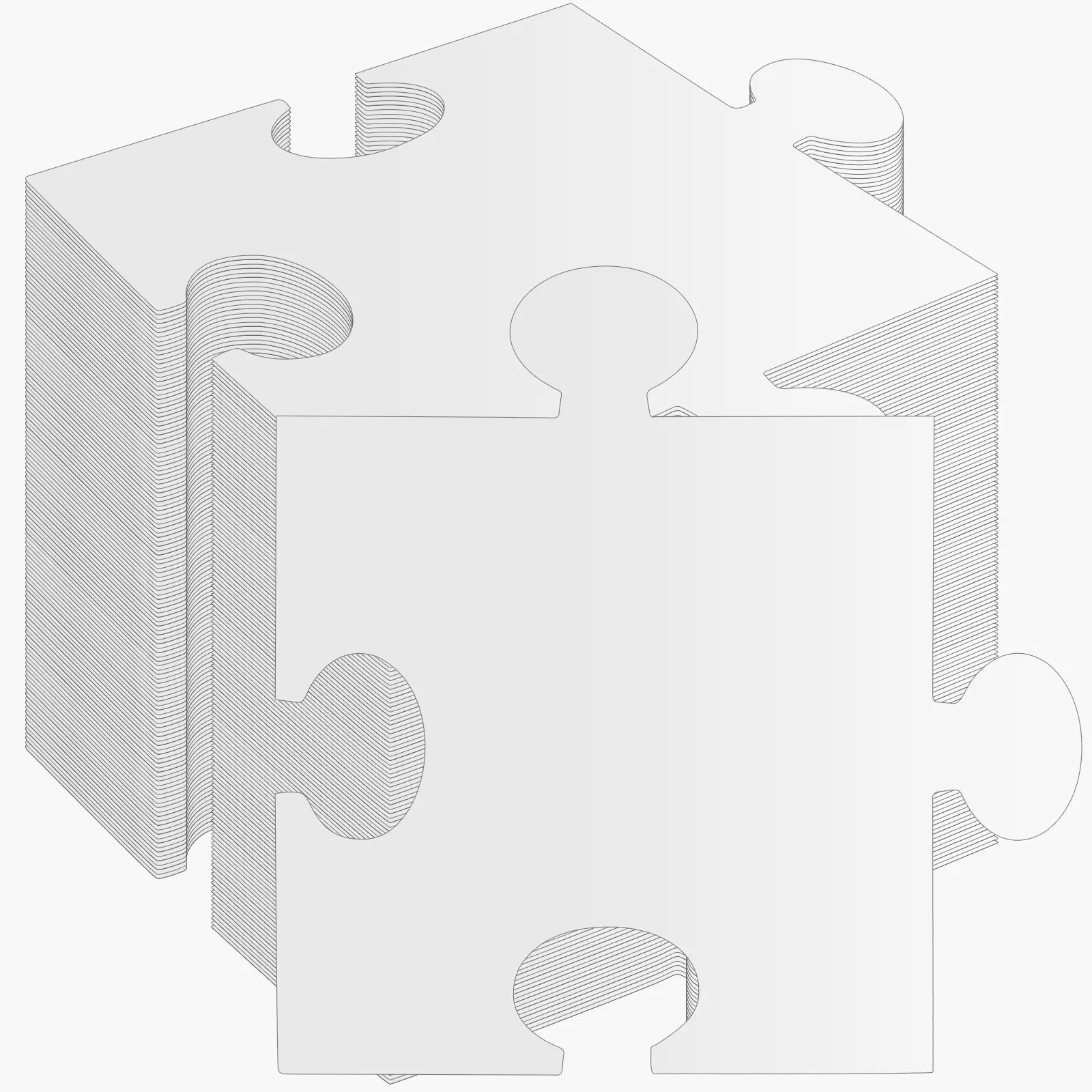 

140 Pcs White Blank Oversize 9.45 Inch Squre Large Puzzle Papers to Draw On for DIY Decorating Boys Girls