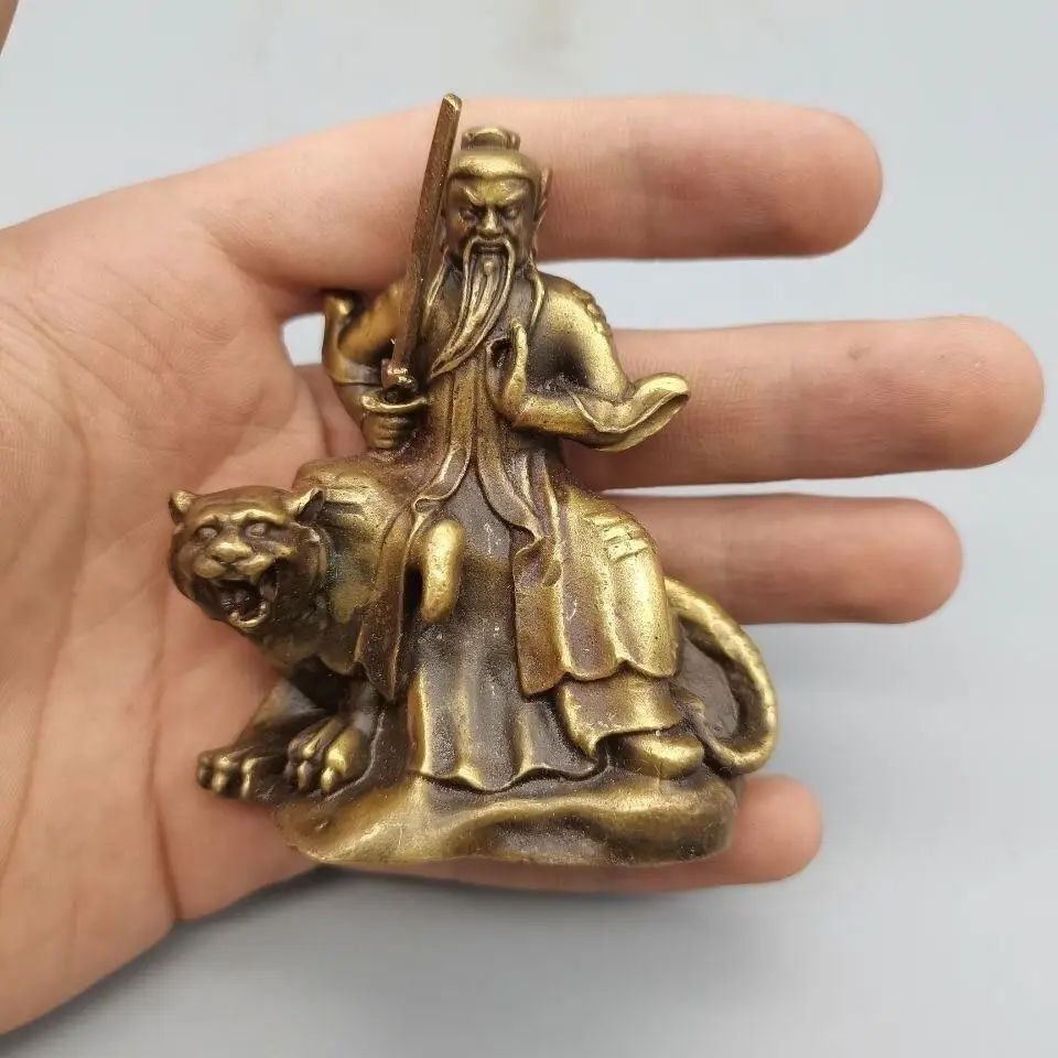 Статуя Чжао Гунмин Бог богатства Zhenwu Императорский орнамент верхом на тигре