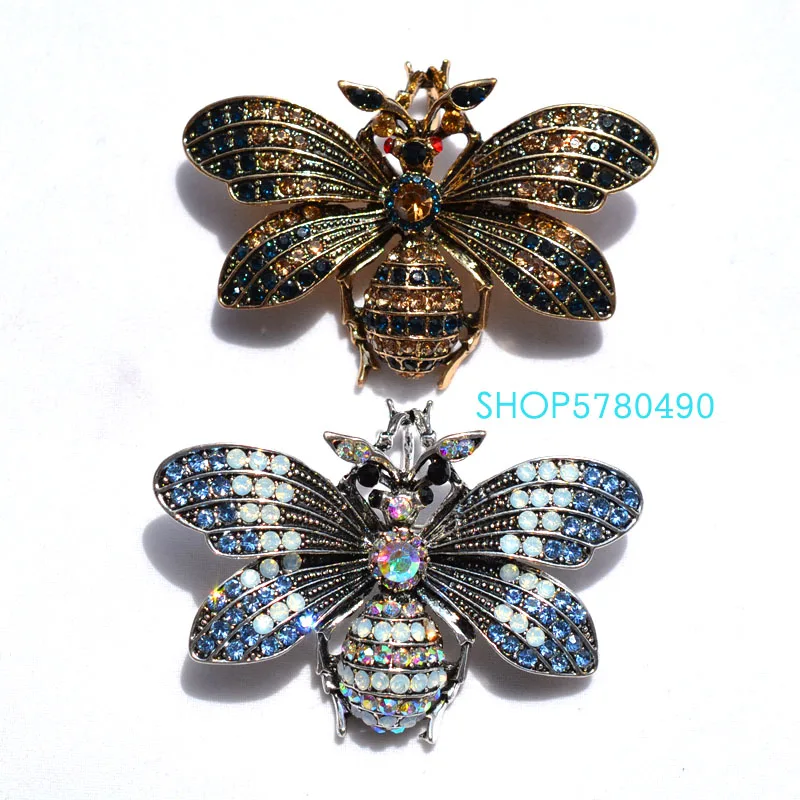 ESPECIOSUS Броши пчела коричневые