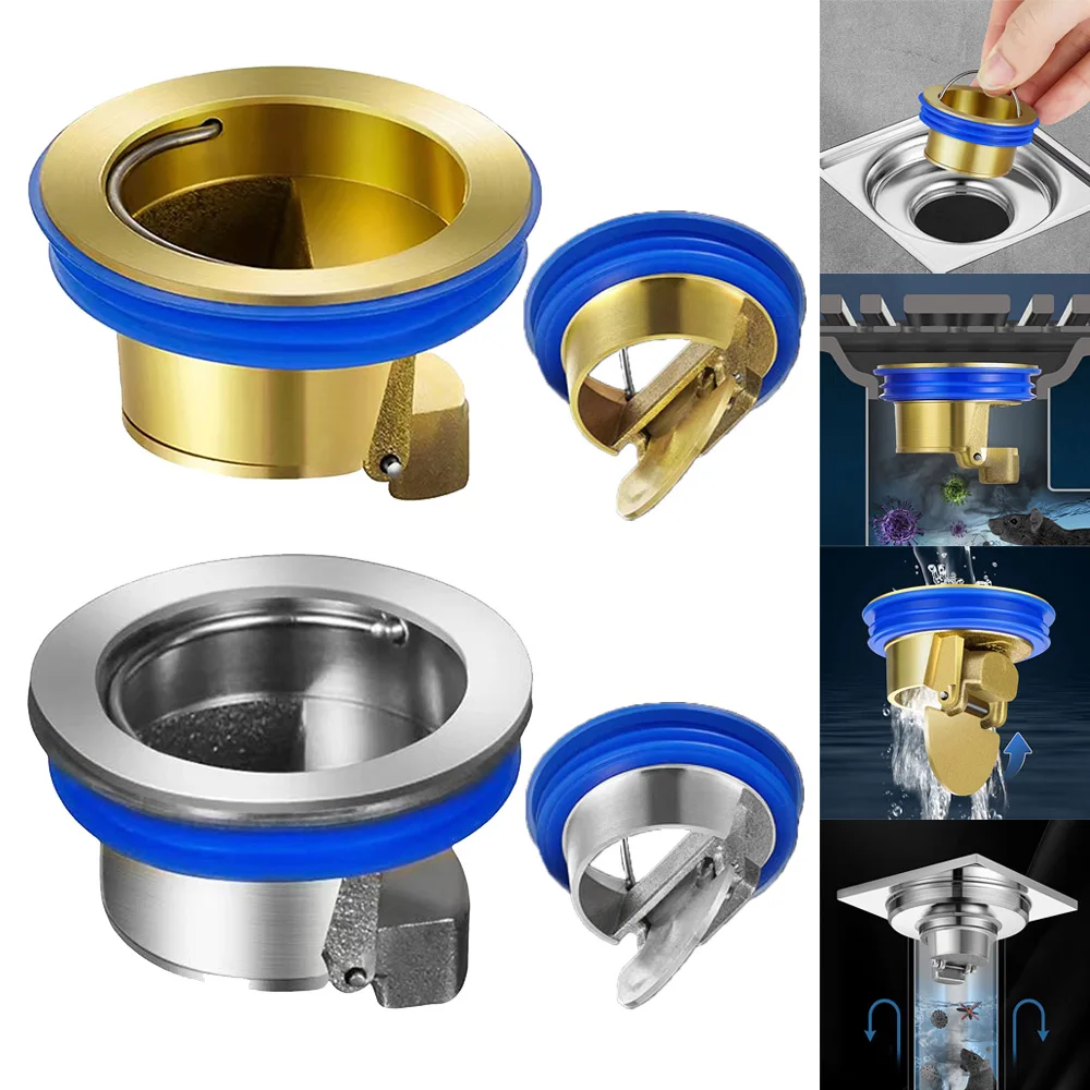 

Bathroom Seal Stopper Shower Drainer Insect Prevention Colander Sewer Strainer Plug Floor Drain Anti Odor Drain Cover