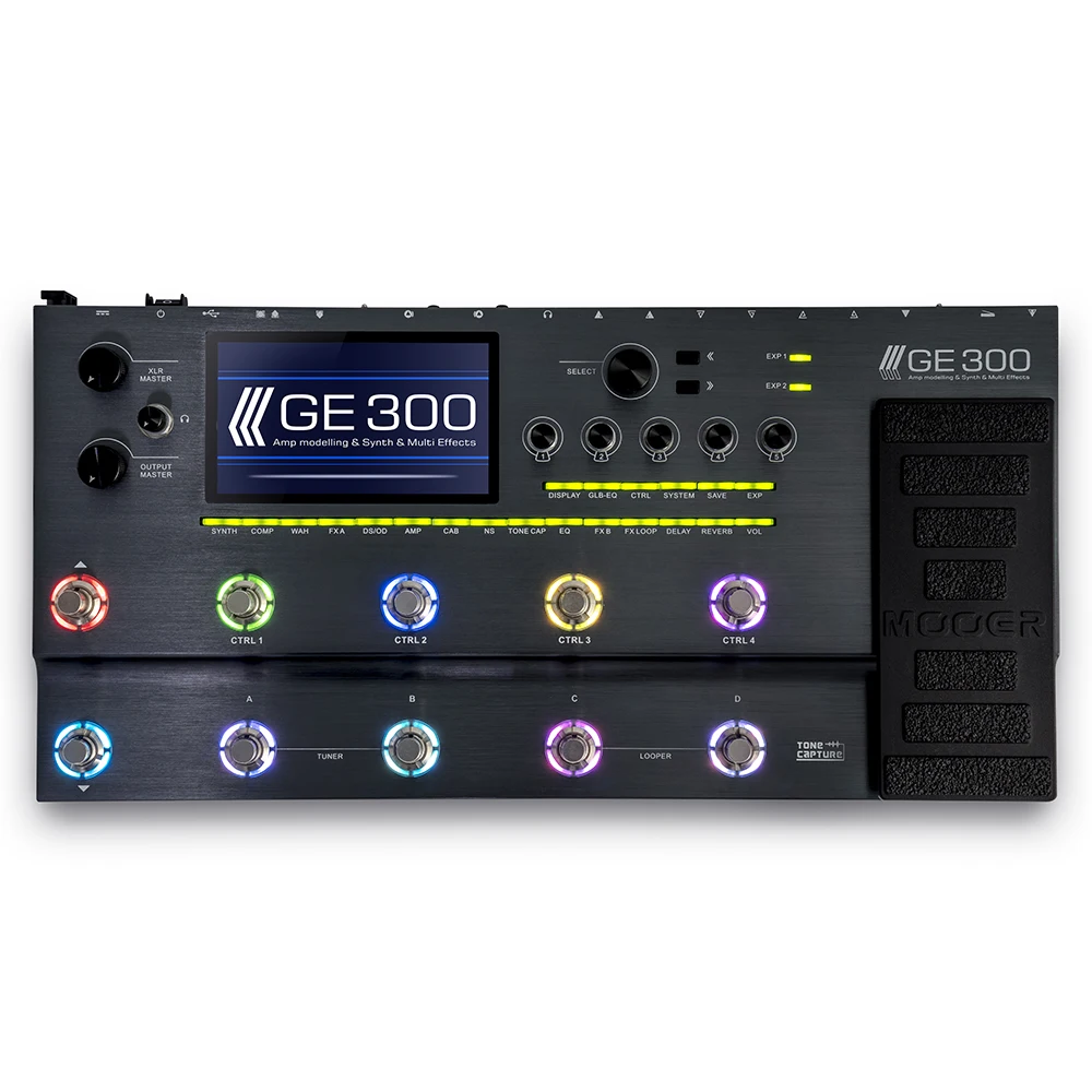 

MOOER GE300 Amp Modelling Multi-Effects Processor Guitar Synth Pedal 108 Preamp Models 164 Effects Loop Recording (30 Minutes)