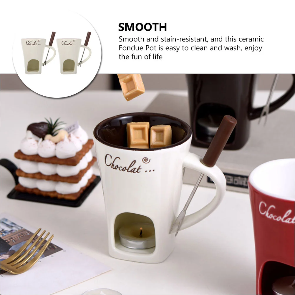 Шоколадное фондю подогреватель масла миска горшок плавильщик