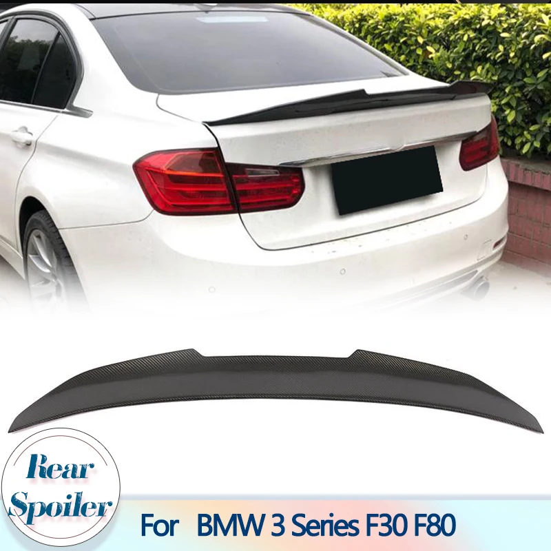 

Автомобильная фотокопия для BMW 3 серии F30 F80 M Sport Sedan 2013-2018, карбоновое волокно, Задняя Крышка багажника, кованый Карбон FRP