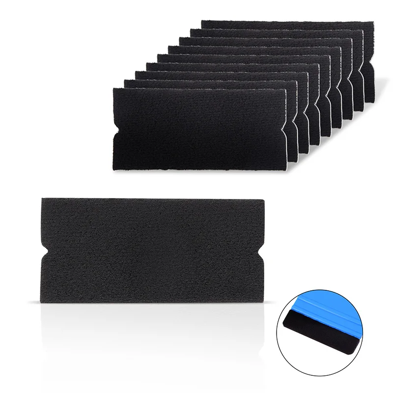 15Pcs Felt Cloth for Vinyl Film Scraper Car Wrap Fabric Felt Cloth for Carbon Fiber Hard Card Squeegee Window Tint Scraper