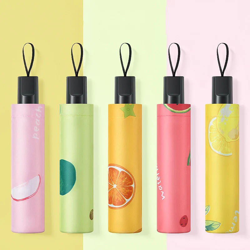 

Cute fruit full automatic Umbrella Folding children's umbrella Multifunctional sunshade/umbrella rainy or sunny days