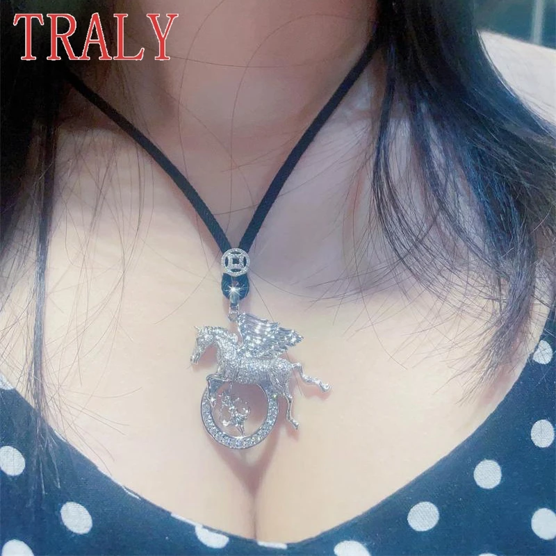 Подвески в виде лошади из стерлингового серебра 925 пробы для женщин и мужчин