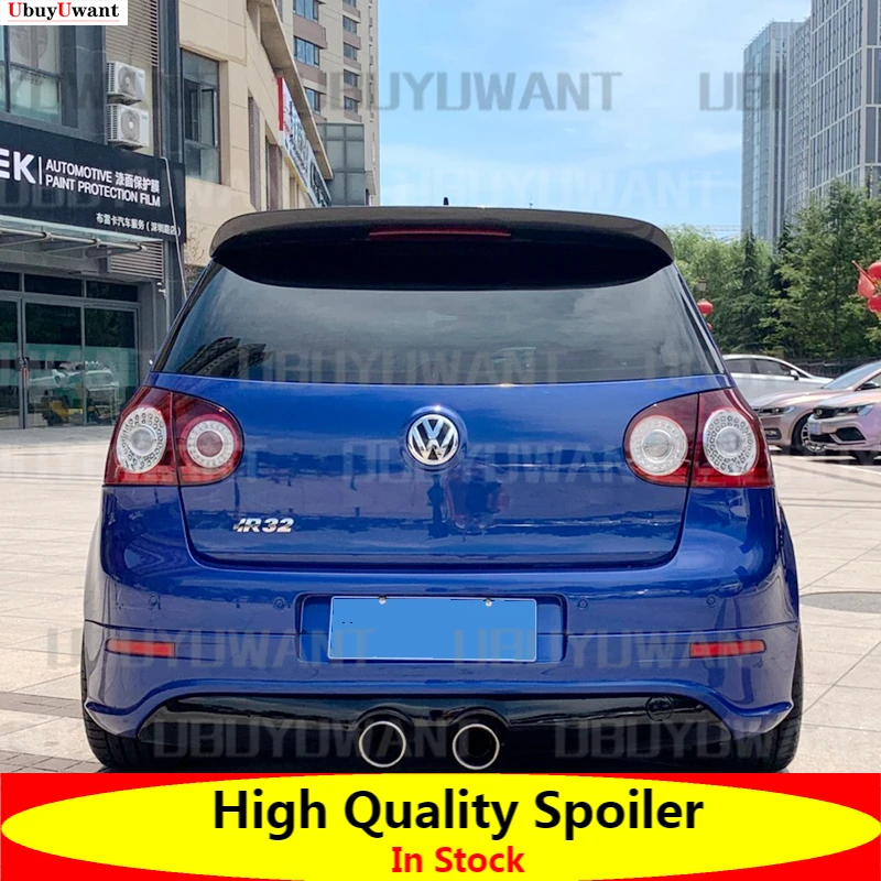 

For MK5 GTi Carbon Fiber Rear Trunk Lid Car Spoiler Ducktail Lip Wings For Volkswagen VW Golf 5 V MK5 R32 GTI 2006-2009